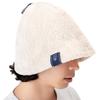 Sauna Hat Cloth Double Scalp Friendly Cotton Deep Fit Large Size Prevents Hot Flashes Prevents Scalp Damage Sweat Quick Drying Sauna Mat Pouch