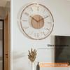 Acrylic Transparent Wall Clock Wood Silent Modern Wall Clock Clocks Wall Home Decor Living Room Luxury Watch Home and Decoration