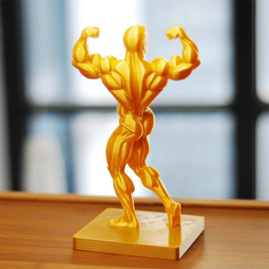 3D-печатная фигурка Мускулистого Мужчины Забавная Золотая Фигурка Мужчины-Бодибилдера Коллекционная Мускулистая Мужская Настольная Скульптура для Мужчин, Занимающихся Фитнесом