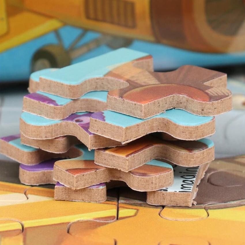 Пазл из 60 деталей, игры Монтессори, мультяшные животные, транспорт, пазлы с динозаврами для детей, развивающие игрушки, детский рождественский подарок