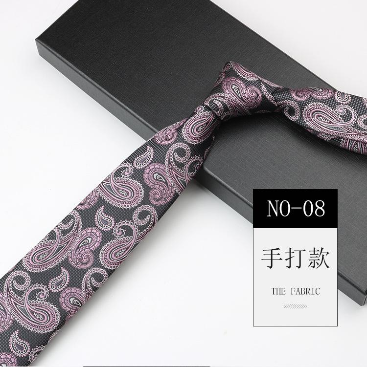 Галстук мужской жаккардовый с узором «кешью», высококлассный, в национальном стиле, ретро, узкий 7 см, ручной работы, деловой галстук для платья