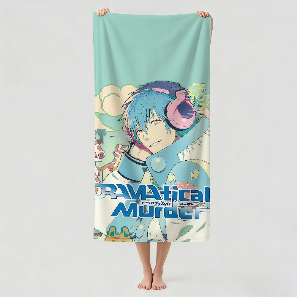 Аниме D-dramatical M-Murder Полотенце Сушилка Банное Полотенце Подходит Для Легкого Плавания Кемпинга Йоги Пляжа На Улице