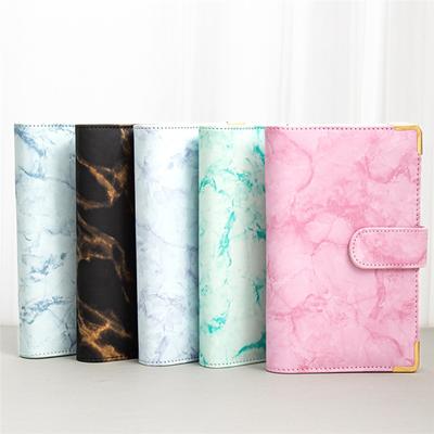 A6 Цветной мраморный цвет A6 PU кожа DIY переплет обложки для блокнотов ежедневники бумажные обложки для расписания школьные канцелярские принадлежности