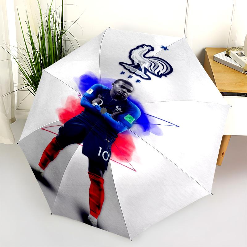 Lionel Messi: Football Legend Folding umbrella Portable Suitable for all seasons Three folds Sun umbrella Sun umbrella