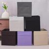 Non-Woven Fabric Storage Box with Handle - Foldable for Clothing and Toy Organization