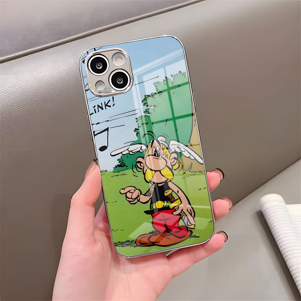 Asterix Y Obelix Phone Case For IPhone 17 Pro Max 15 Pro 16 14 Plus 12 13 Mini 11 Pro Shockproof Electroplated Glass Cover