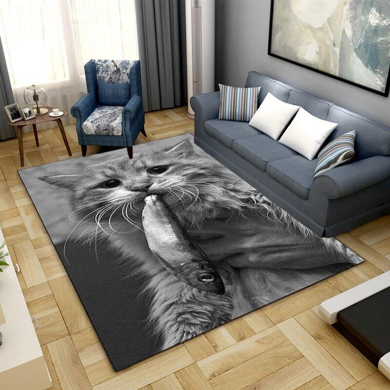Ковры с тигром и леопардом для гостиной, кошачьего фланелевого ковра, домашняя спальня, прикроватный декор, детский коврик на полу, детская комната, прихожая, большой ковер, пушистый ковер