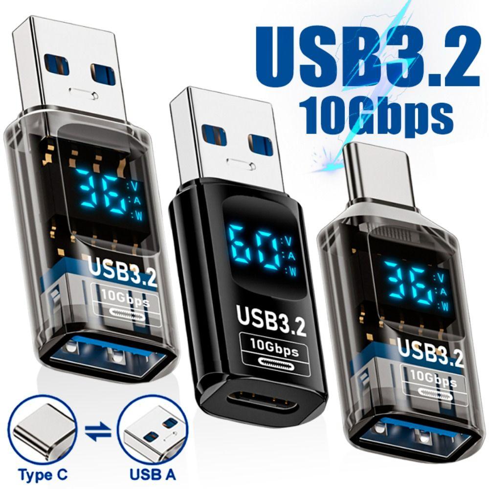 1 шт. цифровой светодиодный дисплей USB 3.2 адаптер 10 Гбит/с ноутбук Type-C конвертер мобильный телефон