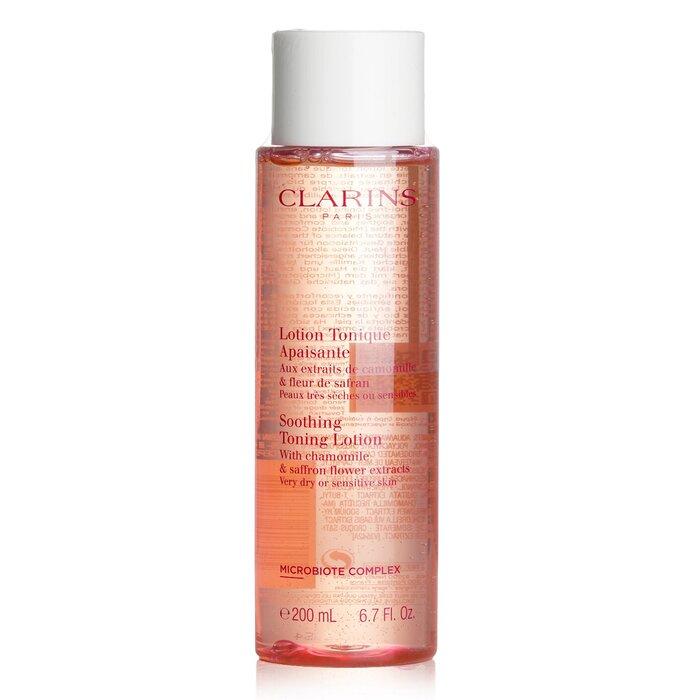 Clarins Успокаивающий тонизирующий лосьон (с экстрактами ромашки и цветков шафрана) - Сухая/чувствительная кожа (КОРОБКА СЛЕГКА ПОВРЕЖДЕНА)