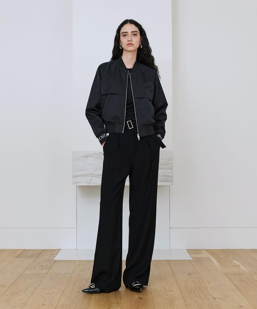 Ilroze Jacquard Bomber Jacket (Black)
