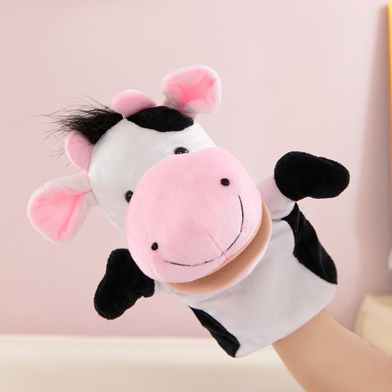 Нетоксичные Плюшевые Игрушки Животные Ручные Пальчиковые Куклы-Сказочники Милые Куклы Образовательные Игрушки для Малышей Лев Слон Заяц Обезьяна Подарки для Детей