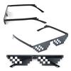 Thug Life Glasses Deal With It Glasses Pixel Women Men Black Mosaic Sunglasses
