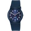 Q&Q Watch Analog Waterproof Urethane Strap VS04-002 Men's Metallic Blue x Navy