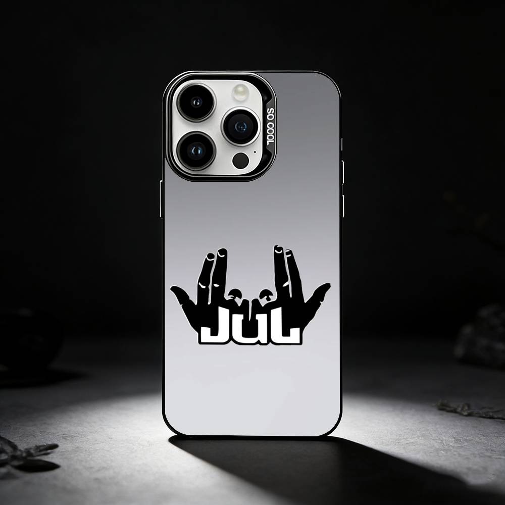 Rapper J-JuL C'est Pas Des Lol Phone Case For iPhone 17,16,15,14,13,12,11 Plus,Pro Max,XS,Colored silver phone case