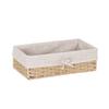 Rectangular Handmade Rattan Storage Baskets French Style Weaving  Storage Tray  Household