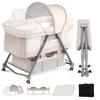 UBRAVOO Folding Crib Easy Baby Easy with Includes Mosquito Storage and Storage Suitable for Newborns Baby Shower Gift Cradle, Assembly, Co-sleeping