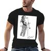 Joe Cocker Original Hand Drawn Ink Artwork Tshirt Summer Holiday Casual Tee
