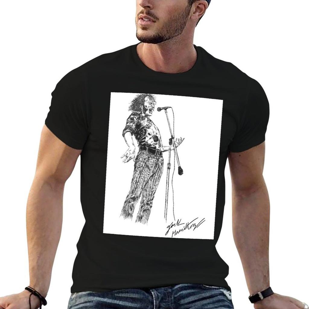 Joe Cocker Original Hand Drawn Ink Artwork Tshirt Summer Holiday Casual Tee