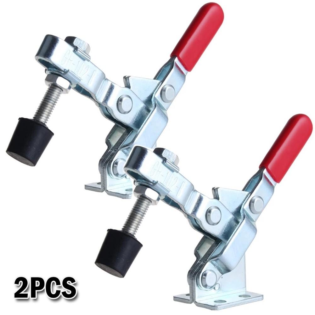 Carpentry Tools Woodworking Clamps Toggle Clamp Horizontal Clip 2Pcs