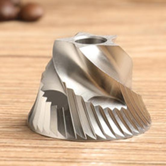 Электрическая кофемолка с жерновами, Plug-Play, управление одним касанием, простая в очистке, автоматическая машина для измельчения кофейных зерен с плоскими жерновами