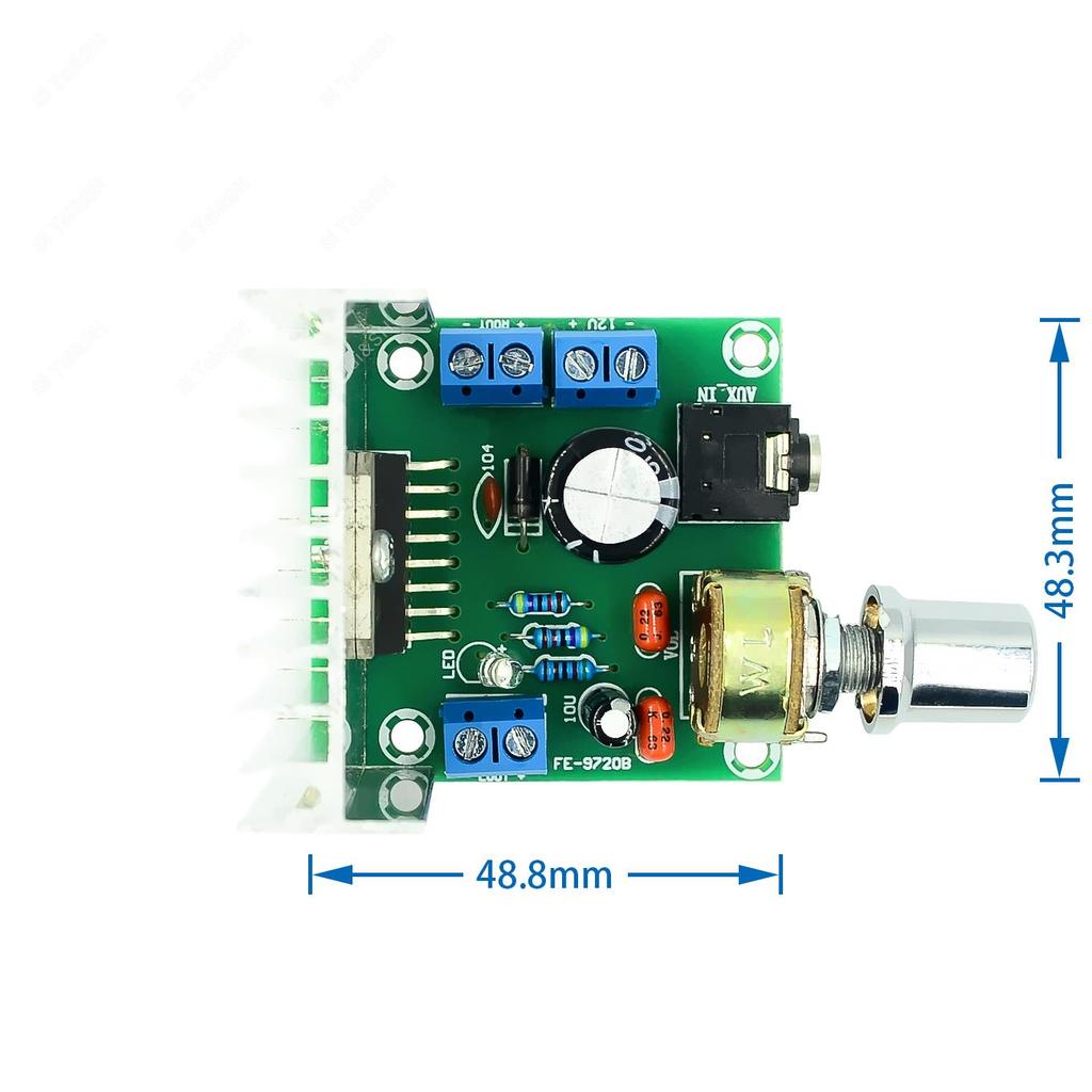 AC / DC 12V TDA7297 2x15W Цифровой аудио усилитель DIY Kit Двухканальный модуль