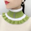 Women'S Fake Collar Protects Cervical Spine Winter Warm Scarf Cycling Thick Elastic Neck Fur Velvet
