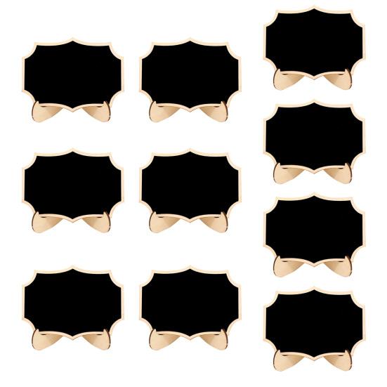 Мини-знак на доске с подставкой, деревянная настольная доска, многоразовая односторонняя маленькая доска для сообщений, свадебная вечеринка, мероприятия