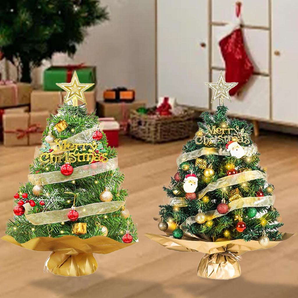 Искусственная новогодняя елка, декоративная миниатюра, креативные рождественские украшения