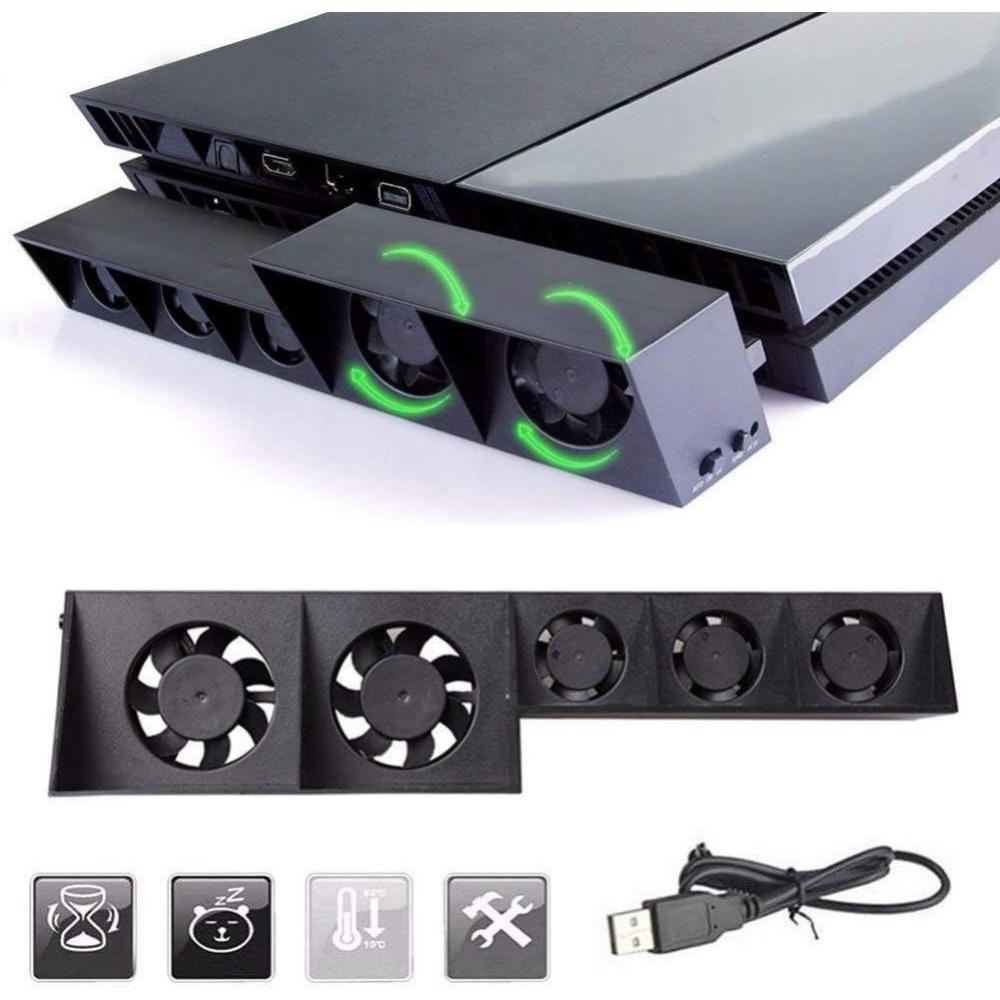 5 вентиляторов внешний супер турбо USB Cool вентилятор подходит для Playstation4