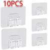 10PCS Wall-mounted Buckle Hook Multipurpose Strong Waterproof Clip Hooks