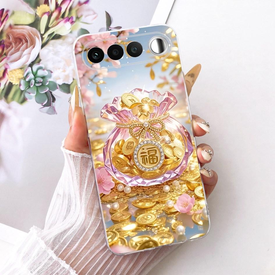 Чехол для Realme 16 5G 2026 Милый Мультяшный Рисунок Мягкий Прозрачный Силикон Ударопрочный Тонкий Чехол-Оболочка для Телефона Realme16 RMX5171