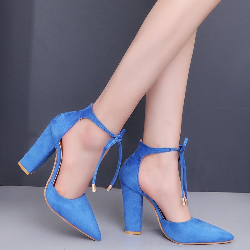 Модные женские туфли-лодочки женские туфли на каблуках Chaussures Femme Gladiator летние туфли на высоком каблуке для вечеринки свадебные туфли женские толстые каблуки Zapatos De Muje