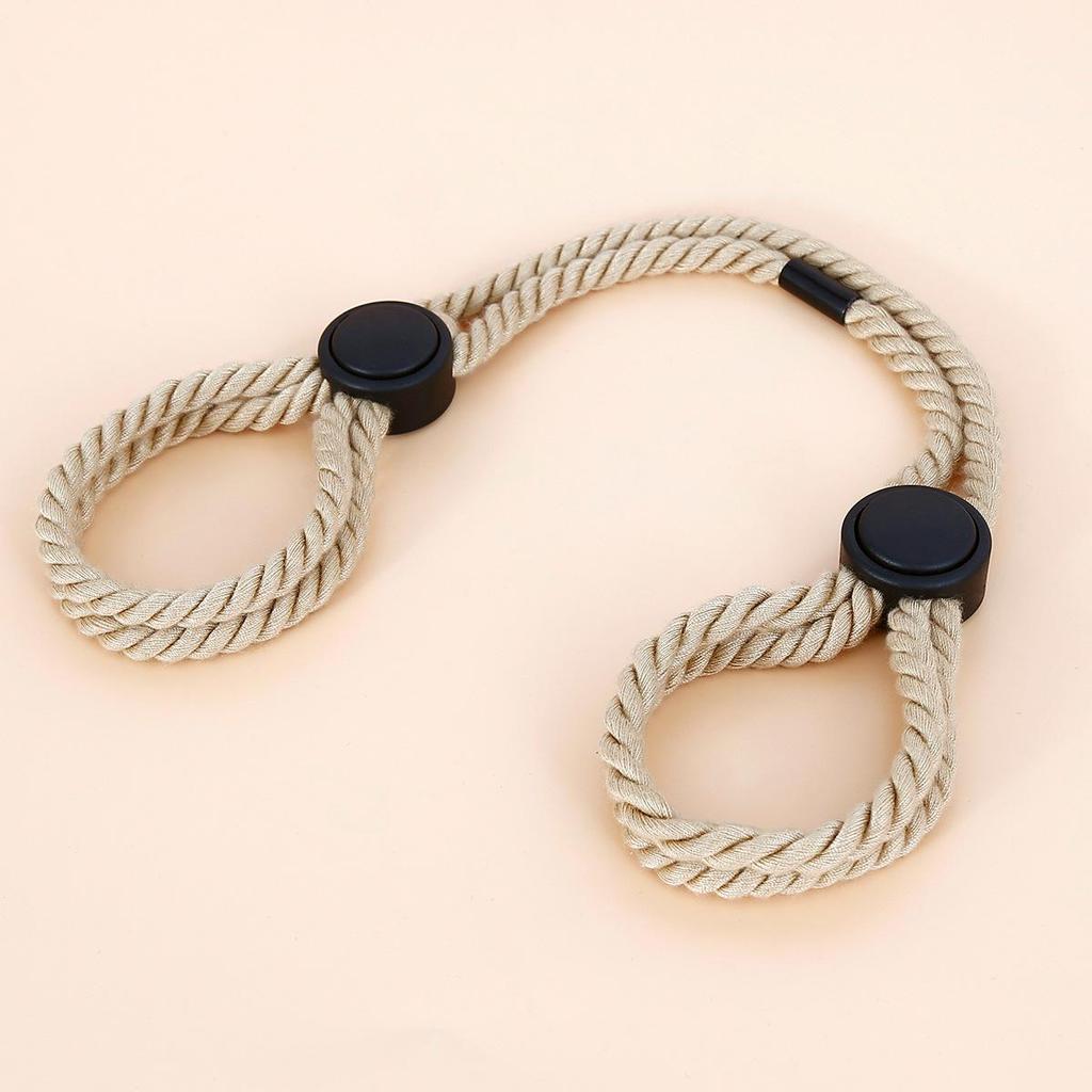 VaHppy Sex Toys Handcuffs Cotton Rope Style Adjustable Length Skin Protection Adult Sex Game Props Ankle Cuffs Bondage SM BDSM
