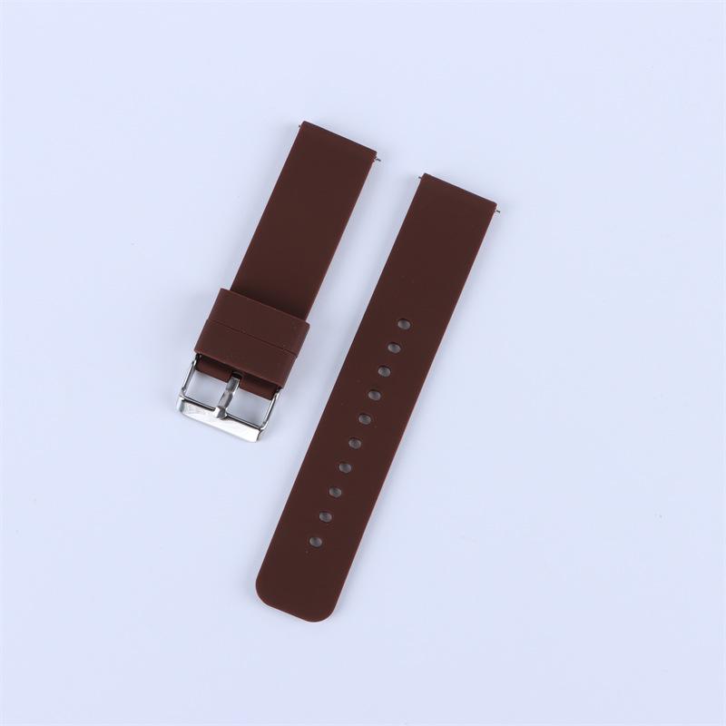 Многоцветный водонепроницаемый силиконовый ремешок для смарт-часов с быстросъемными шпильками размеров 16/18/20/22/24 мм