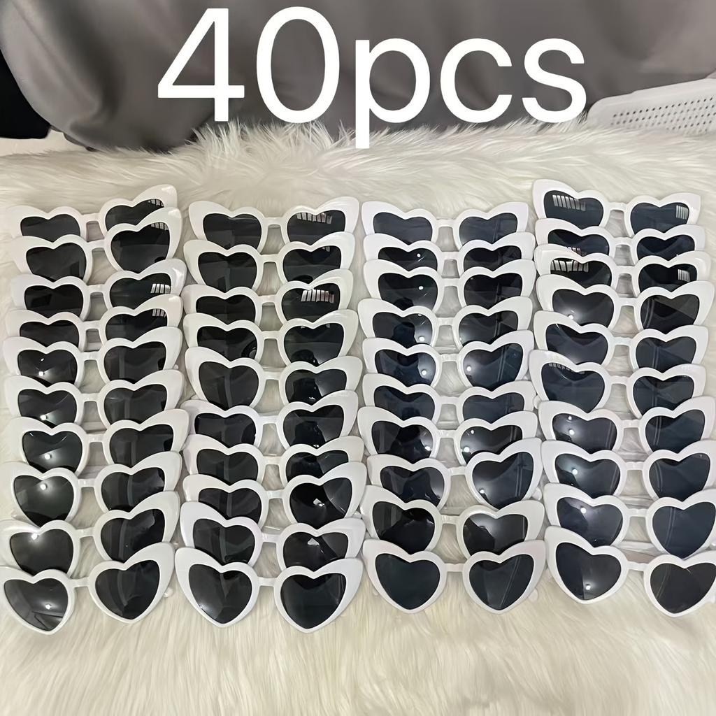 40 шт. Очки в форме сердца Свадебная вечеринка Подарок на день рождения Подарок на день рождения Мальчишник Вечеринка Принадлежности Хэллоуин Рождественский подарок