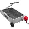 Oil Drain Pan 15 Gallon Oil Drain Tank, 57L Low Profile Oil Drain Pan, Large Capacity Oil Change Pan, Foldable Hand, with Pump, Hose, Swivel Casters