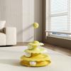Toy Wave Play Tray, Yellow Pom-pom Four-tier Play Tray