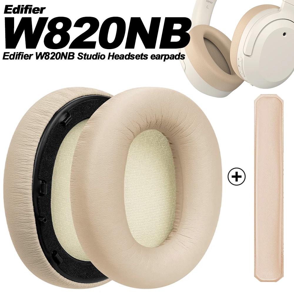 Earpads Compatible for Edifier W820NB Protein leather Memory foam Ear Pads Cushions Replacement