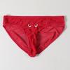Varsbaby Мужские черные полупрозрачные сексуальные тонкие трусы с набивным рисунком