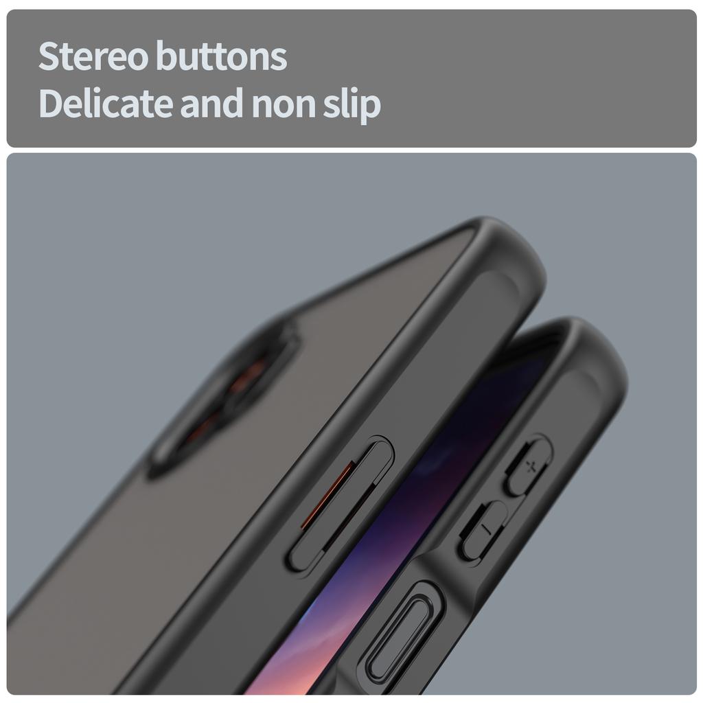 For Samsung Galaxy XCover7 Pro Case Drop Proof Airbags Frosted Translucent PC+TPU Phone Back Cover