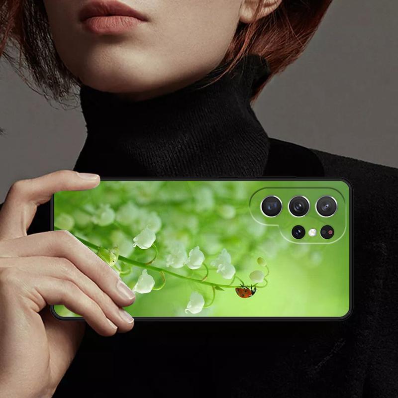 Lily of the Valley Flower Phone Case Cover For Samsung GalaxyS25 S24 Ultra S23 S22 Plus S21 FE S20 Note 10 20 Pro lite