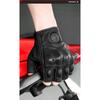 Мотоперчатки без пальцев Зимние Летние Мотокросс Защитное снаряжение Перчатки с сенсорным экраном Кожаные Мотокроссовые перчатки с сенсорным экраном