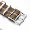 Ribbed Nylon Watch Strap for Omega 20mm 22mm Woven Nylon Watchbands for Seiko Men's Military Sport Breathable Wristwatch Band