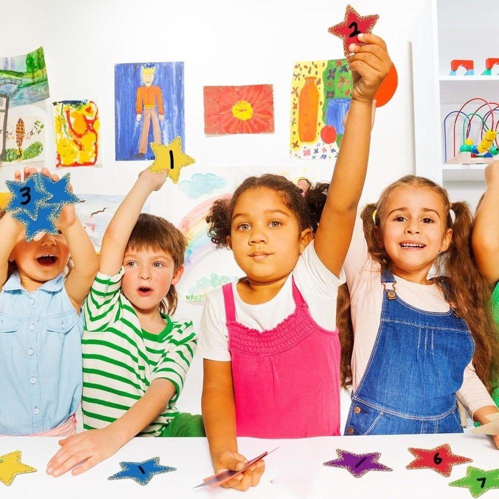 108pcs Cutouts Pentagram Decorative Border DIY Craft Billboard Decoration Poster Decoration