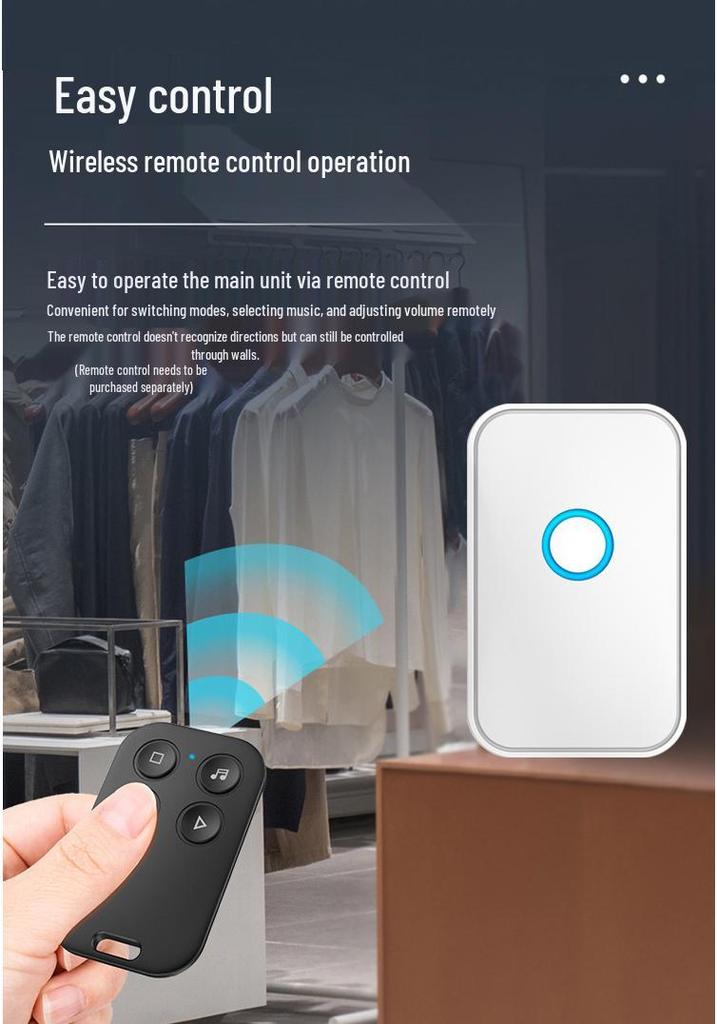 Rechargeable Doorway Greeting Sensor & Voice Broadcast Doorbell