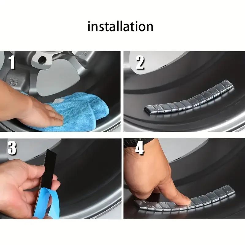 5g/10g Adhesive Wheel Balance Weight Electronic Counterweight 60g Wheel Balance Block Weight Iron Wheel Tyre Balancer For Cars