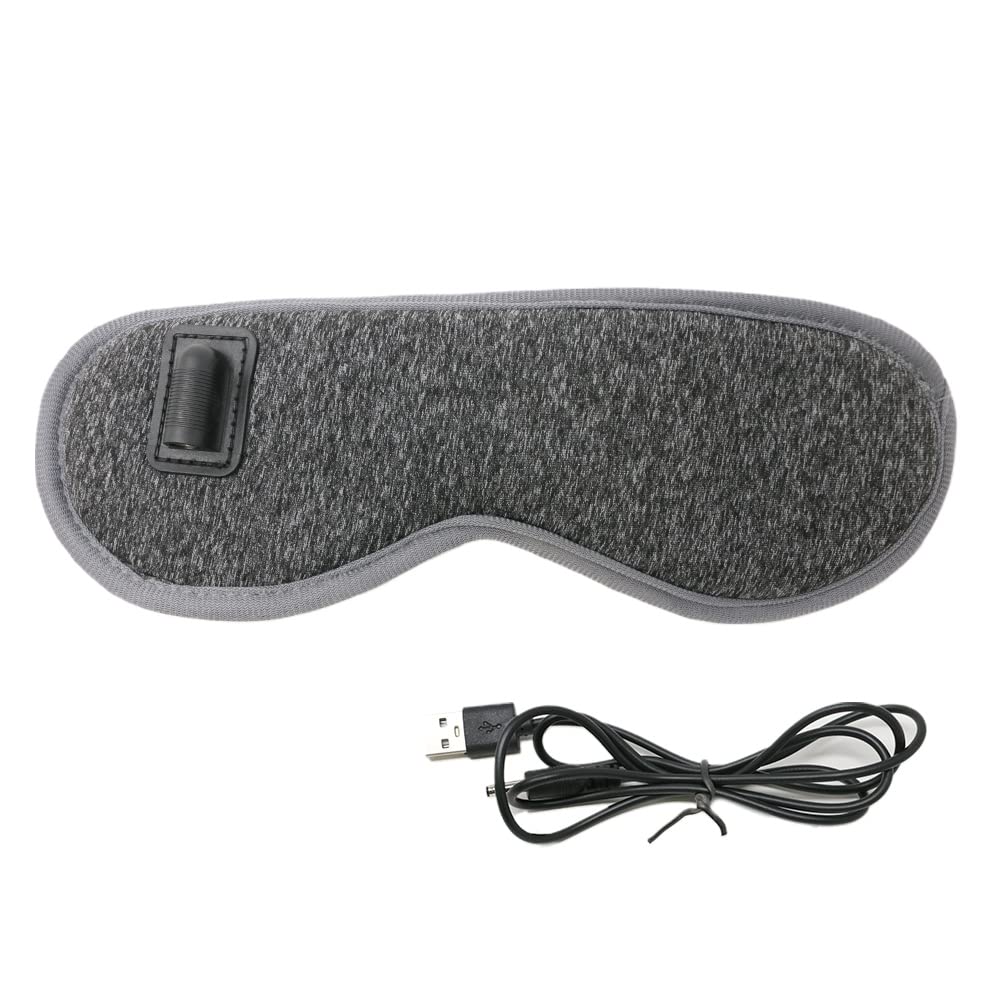 mitas Hot Eye USB Sleep Eye Eye Relieves Eye Dark Automatic Power Light Mask, Powered, Heating, Vibration, Timer, Aid, Warmer, Care, Strain, Circles,