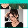 Vintage Style Eyecatching Floral And Star Choker Necklace For Women In Two Layers