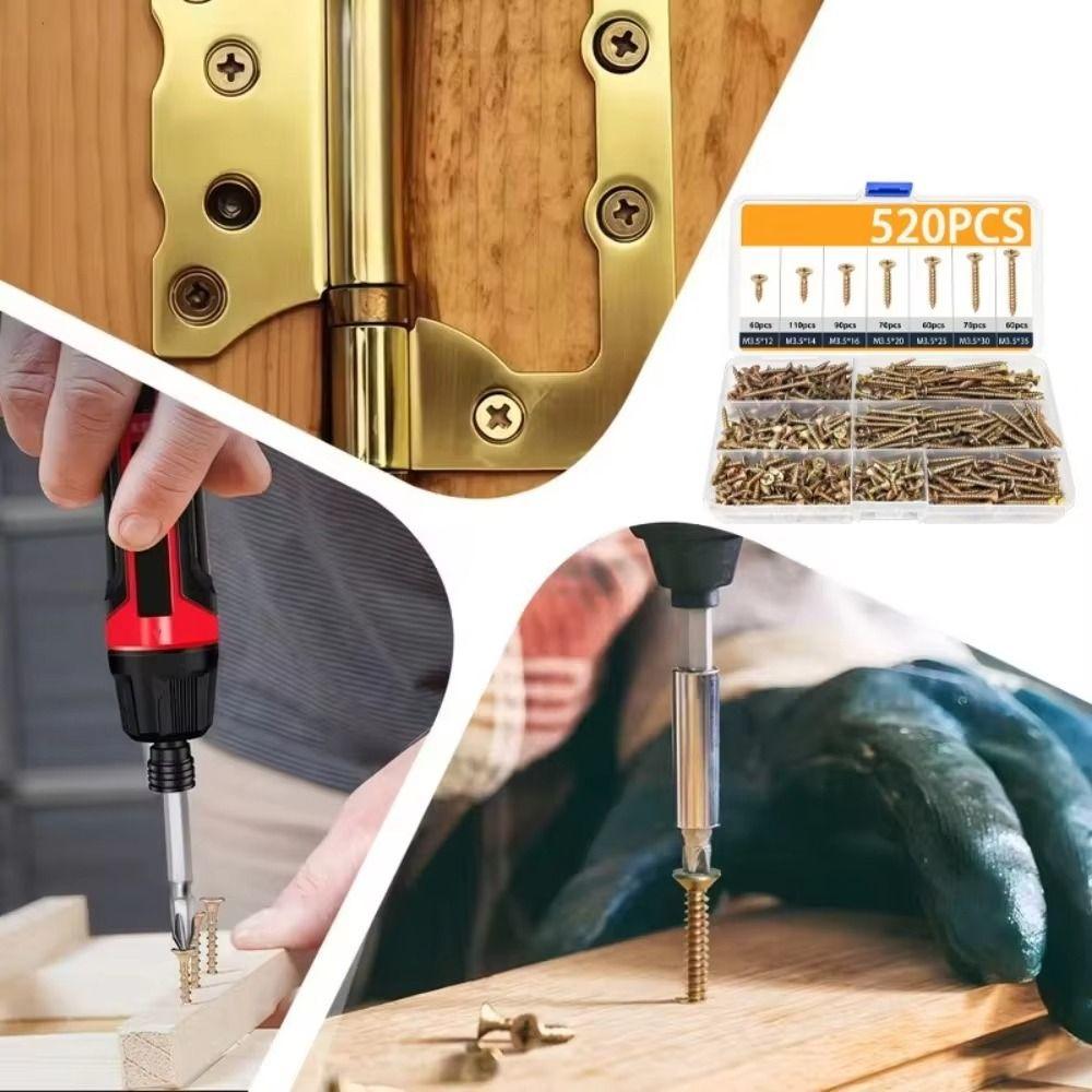 Wood Screw Deck Screws M 3.5 Wood Screws Boxed Self-Drilling Wood Screws Flooring Installation