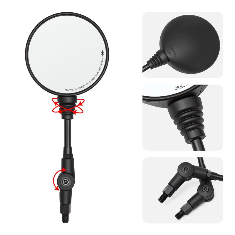 Mirrors For Rally ADV Universal M10 Motorcycle Accessories Foldable Reverse Rarview Mirror Left Right Side 10MM Rearview Mirror